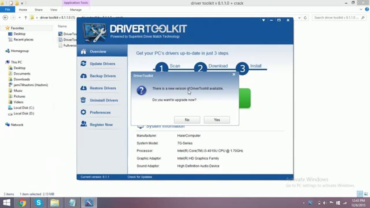 drivertoolkit register key